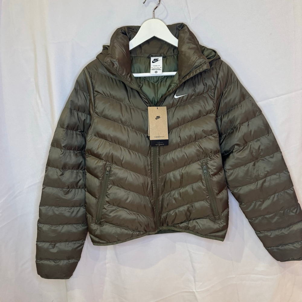 Nike Therma-Fit Primaloft Puffer Jacket Women's XS Olive Green NWT - Picture 12 of 12